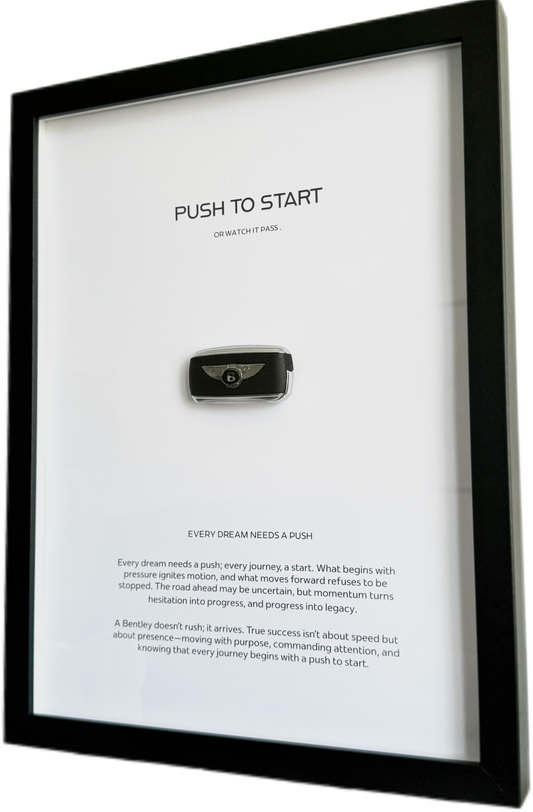 PUSH TO START Art Frame